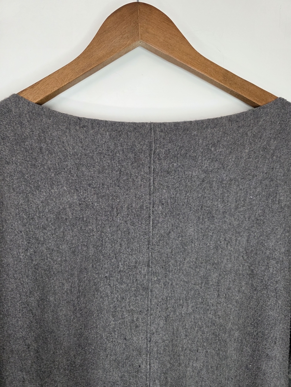 Orange Fashion Village Poncho Sweater – Approximate Size L – Gray - Picture 2 of 5